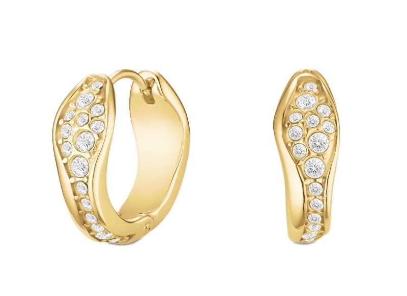 Rosefield Eleganti anelli placcati in oro con pavé di cristalli JEPFG-J1226 donna