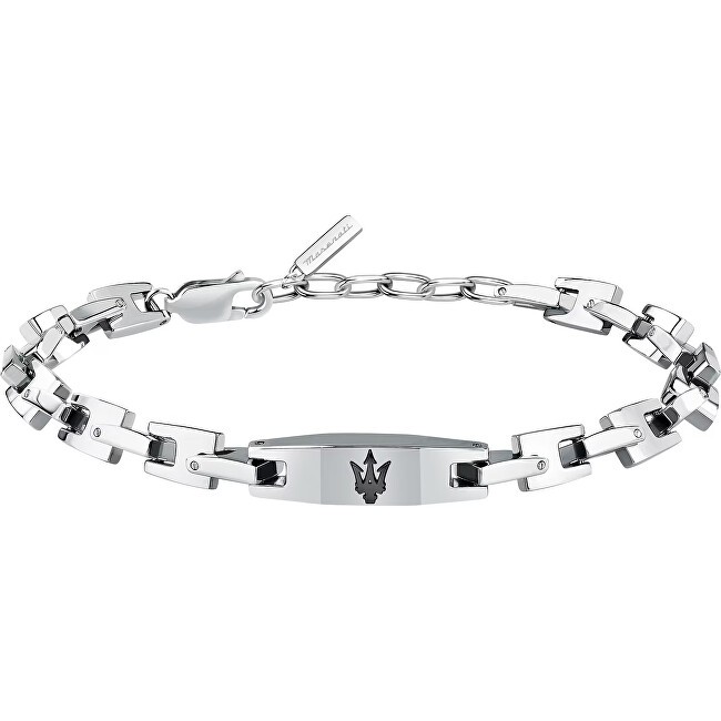 Maserati Bracciale in acciaio distintivo da uomo Iconic JM425AVD106 uomo