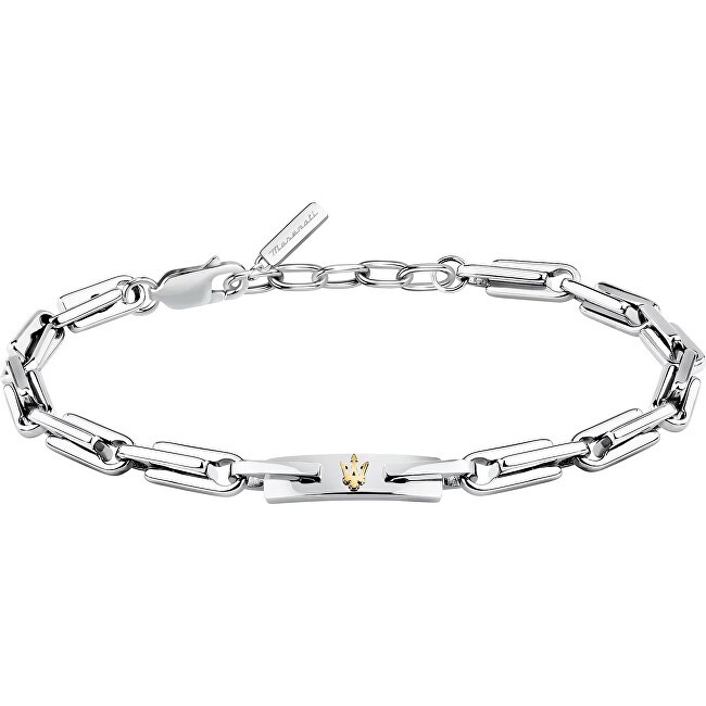 Maserati Elegante bracciale da uomo in acciaio Iconic JM425AVD108 uomo
