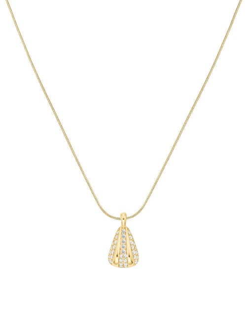 Rosefield Elegante collana placcata in oro con cristalli pavé JNPSG-J1231 donna