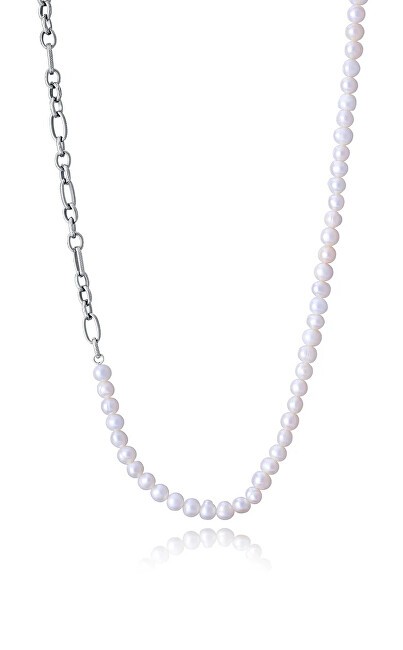 Viceroy Collana da uomo in acciaio con perle vere Beat 14226C01000 uomo