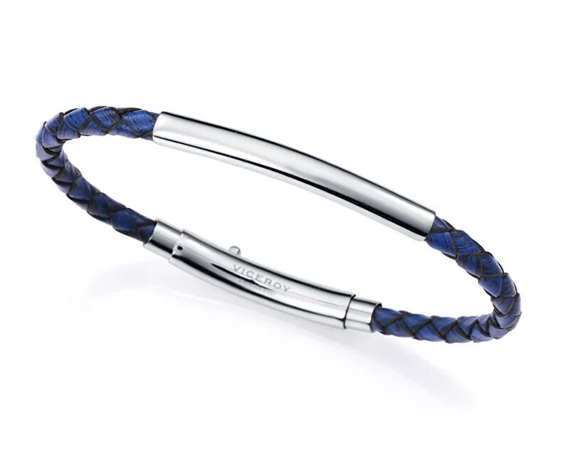 Viceroy Bracciale da uomo in pelle blu Magnum 15163P01013 uomo