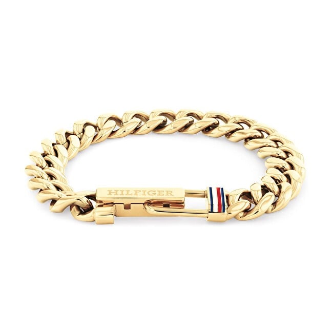 Tommy Hilfiger Elegante bracciale da uomo placcato oro 2790665 uomo