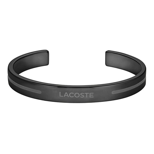 Lacoste Bracciale aperto nero Adventurer 2040528 donna