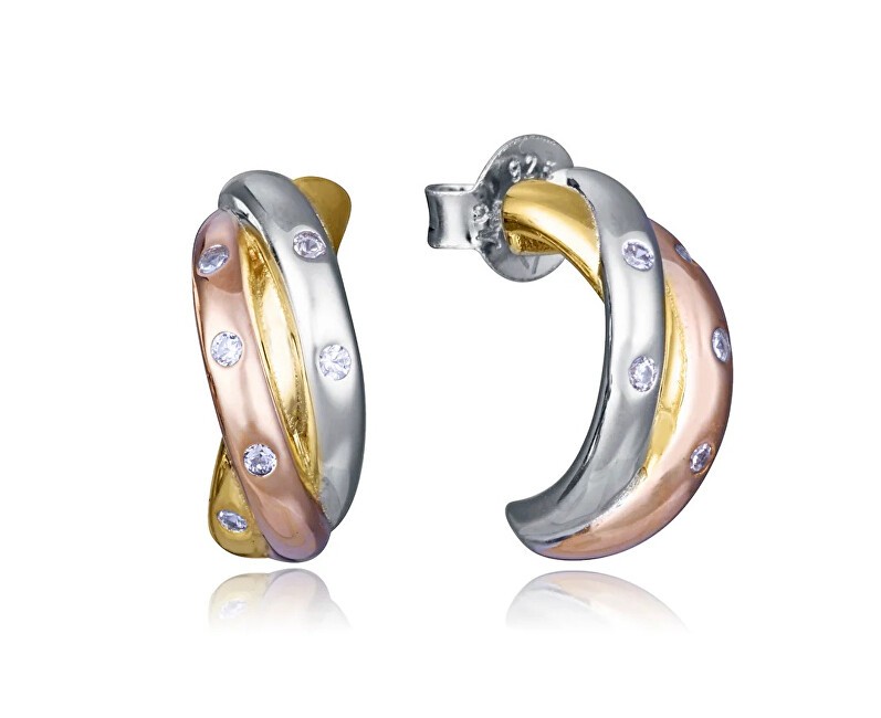 Viceroy Orecchini semicircolari tricolore in argento 2310E100-30 donna