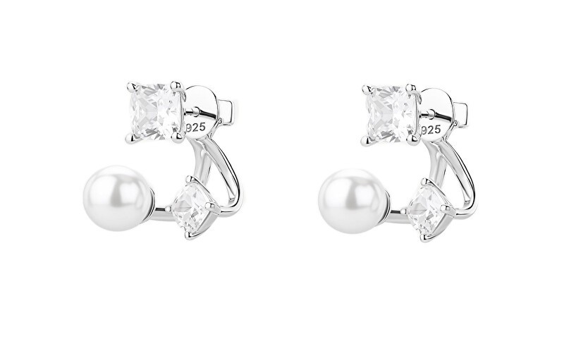 Brosway Orecchini in argento con perla sintetica Fancy Infinite White FIW174 donna