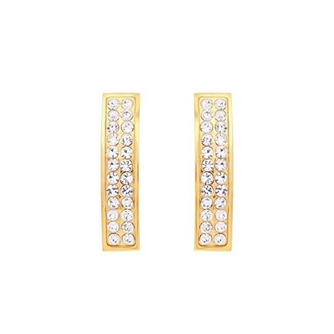 Oliver Weber Orecchini scintillanti placcati in oro con cristalli Brava Lumiere 23227G donna