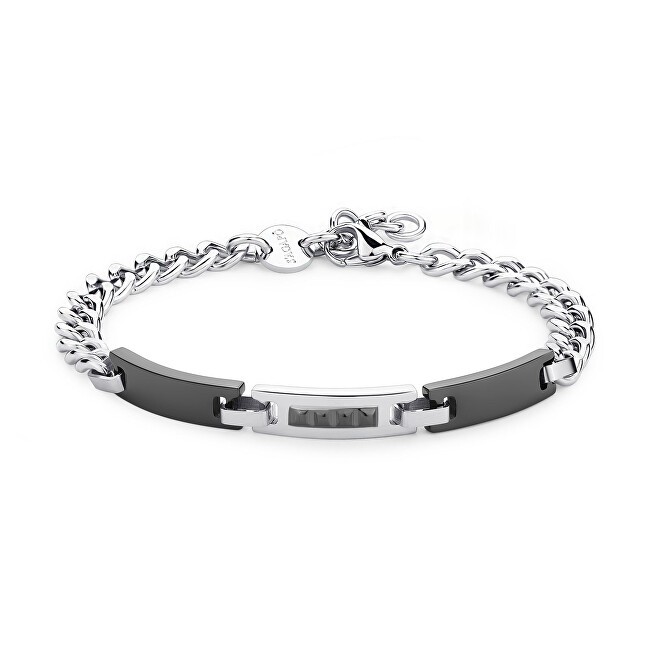 S'Agapõ Bracciale da uomo in acciaio Titan STI12 uomo