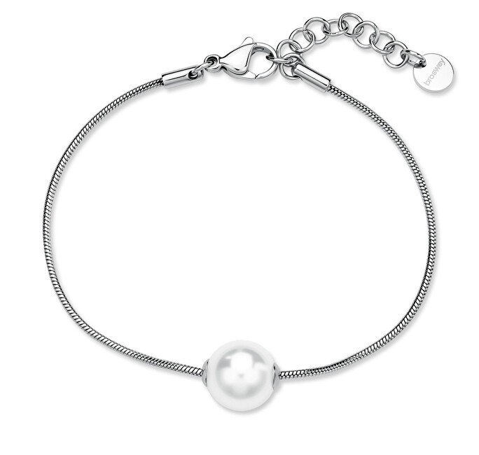 Brosway Affascinante bracciale in acciaio con perla sintetica Perfetto BPC52 donna