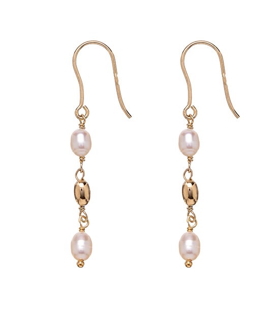 Alisia Orecchini pendenti placcati in oro con perle vere AL4138.01.000 donna
