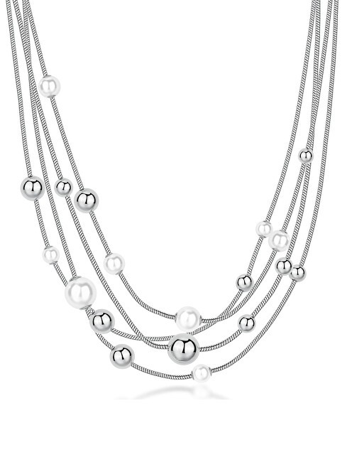 Brosway Collana multistrato in acciaio con perline Perfect BPC50 donna