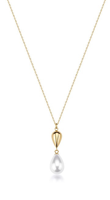 Brosway Bellissima collana placcata in oro con perla artificiale Perfect BPC69 donna