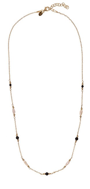 Alisia Collana coordinata placcata in oro con perle autentiche e agata AL5253.01.000 donna