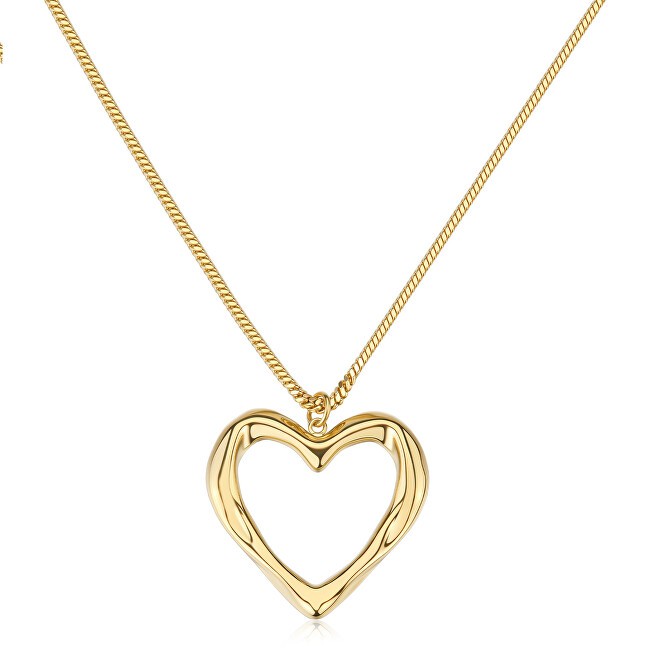 S'Agapõ Collana placcata in oro con cuore Emotion SMO02 donna