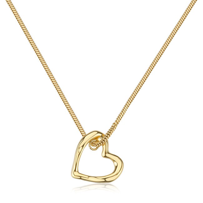 S'Agapõ Collana placcata in oro con cuore Emotion SMO04 donna