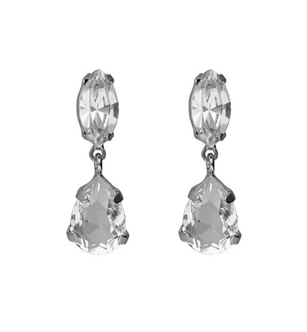 Victoria Cruz Orecchini pendenti in argento con cristalli Lieve A5536-07HT donna