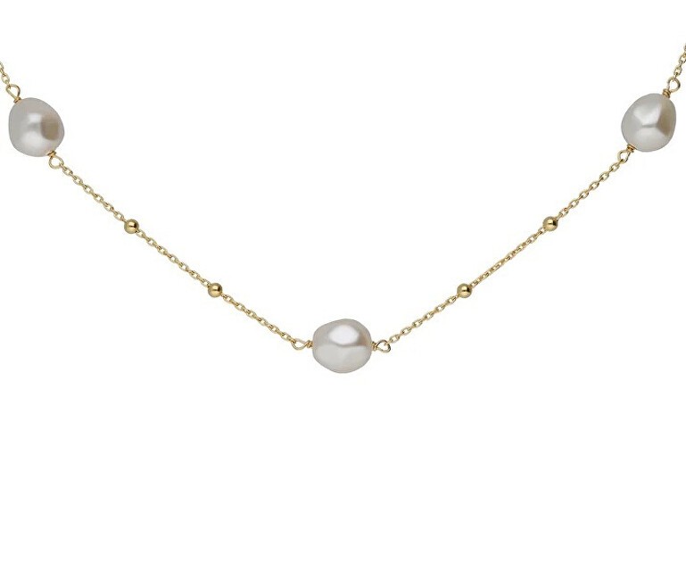 Victoria Cruz Collana placcata in oro con perle Sera A5565-00DG donna