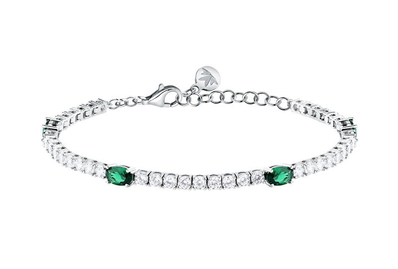 Morellato Bracciale tennis con zirconi verdi Tesori SAIW267 donna