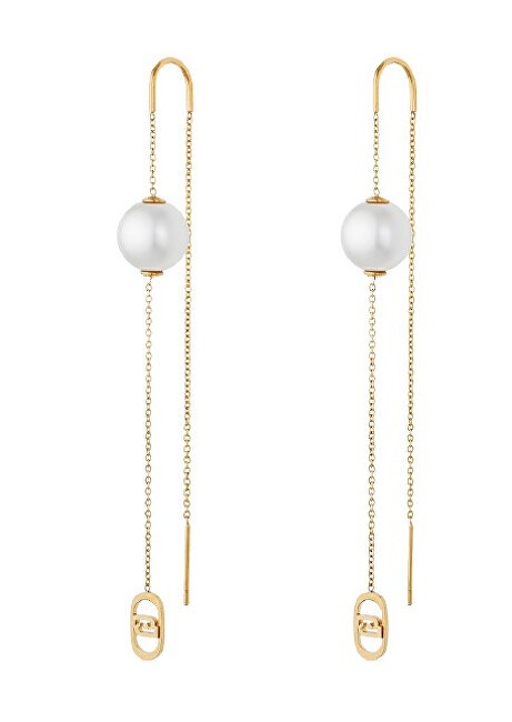Liu Jo Affascinanti orecchini placcati in oro con perla sintetica LJ3011 donna