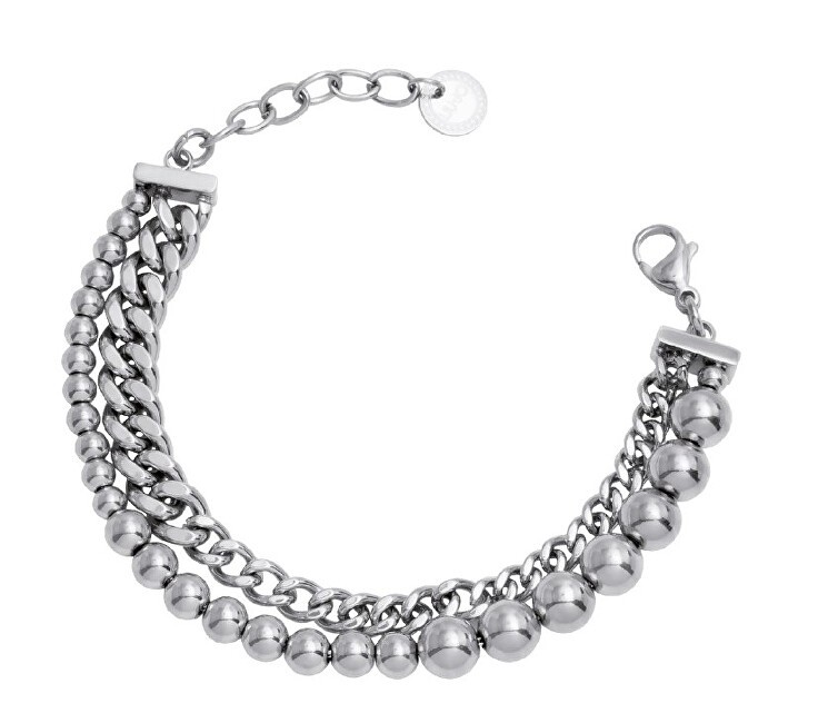 Liu Jo Doppio bracciale in acciaio distintivo LJ3048 donna