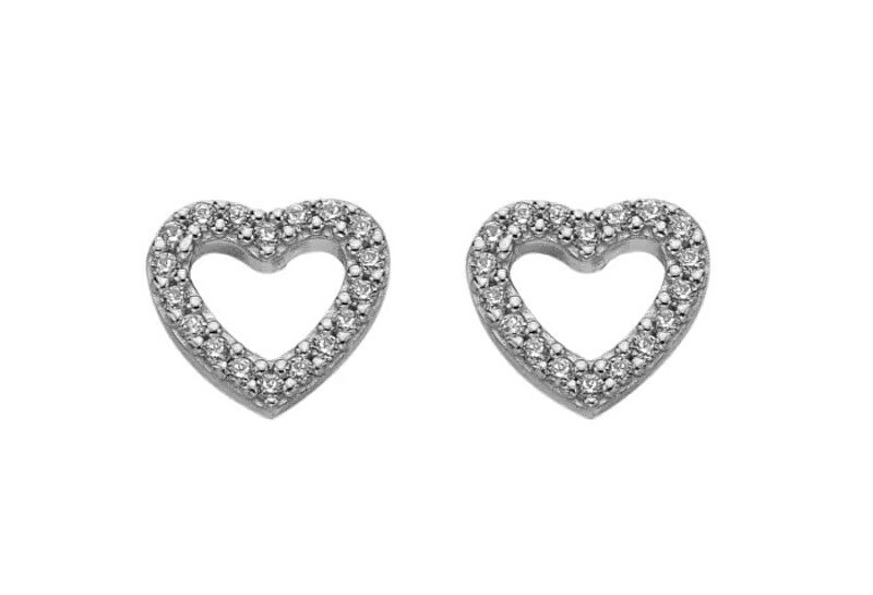 Hot Diamonds Orecchini in argento con zirconi Silver Whisper SWE004 donna