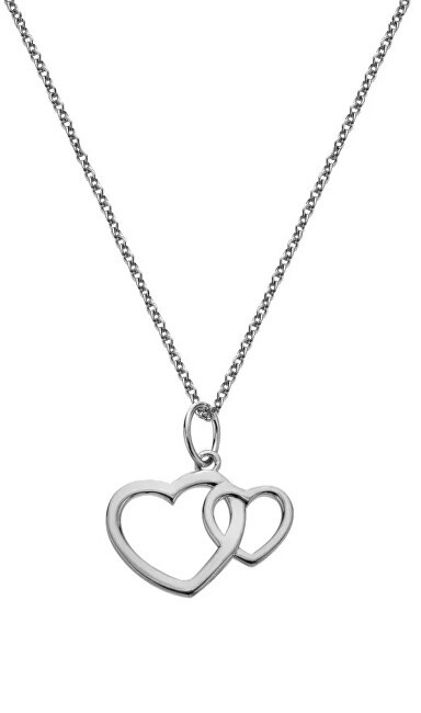 Hot Diamonds Collana con cuore in argento Silver Whisper SWP006 donna