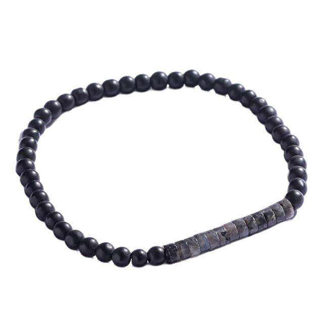 Marc Malone Bracciale da uomo con perline e larvikite MCGB5105 uomo