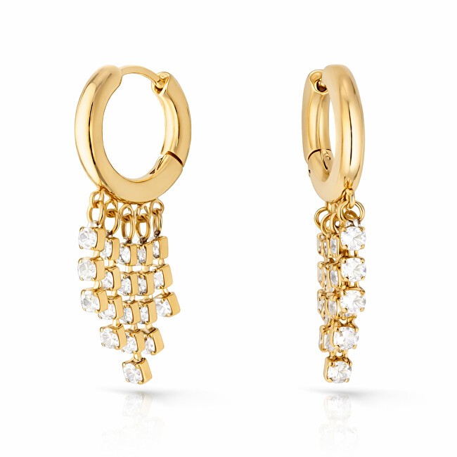 Liu Jo Orecchini pendenti placcati in oro con cristalli LJ2993 donna