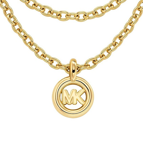 Michael Kors Collana lunga placcata oro Kors MK MKJ8500710 donna