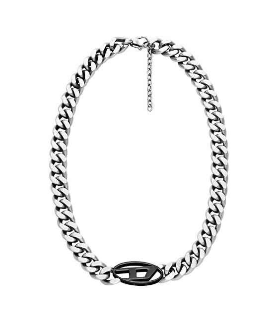 Diesel Collana in acciaio dal design distintivo ed elegante DX1635931 unisex