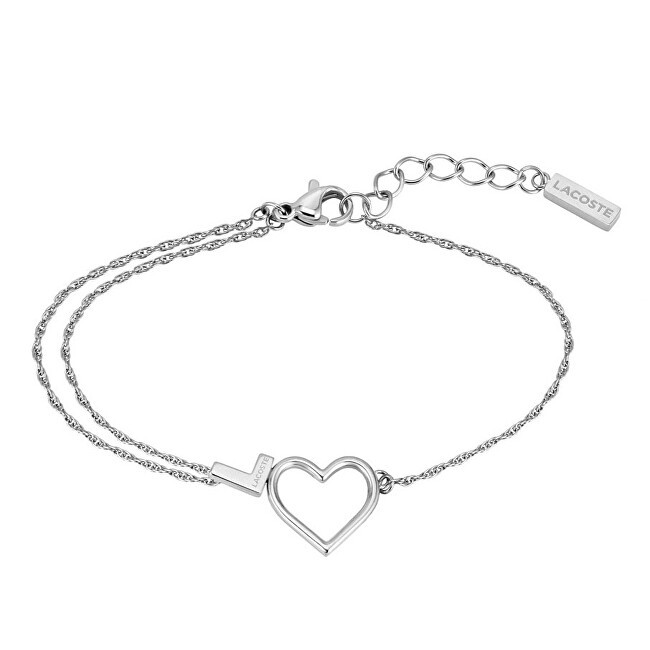 Lacoste Bracciale romantico in acciaio Heart Volte 2040014 donna