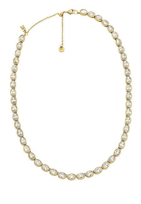 Michael Kors Collana placcata in oro con zirconi incastonati a castone MKJ8469710 donna