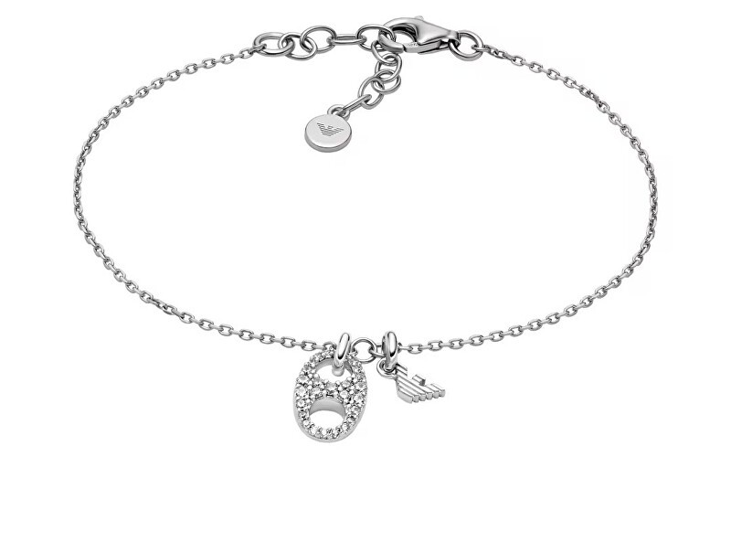 Emporio Armani Bracciale da donna in argento con zirconi cubici EG3631040 donna