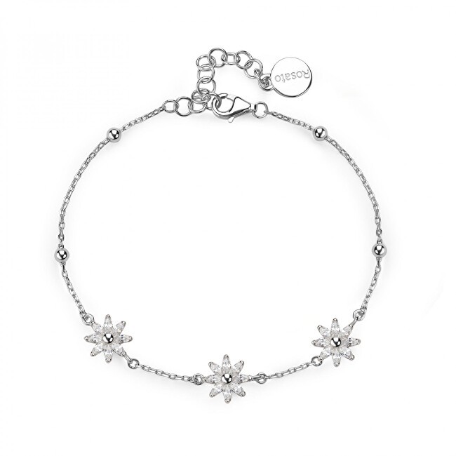 Rosato Braccialetto coordinato in argento con fiori Gaia RZGA67 donna
