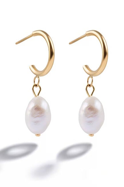 Marc Malone Orecchini placcati in oro con perla artificiale Mistré MCE250370G donna
