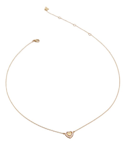 Guess Collana a cuore placcata oro Jardin JSBN04456JWYGT/U donna