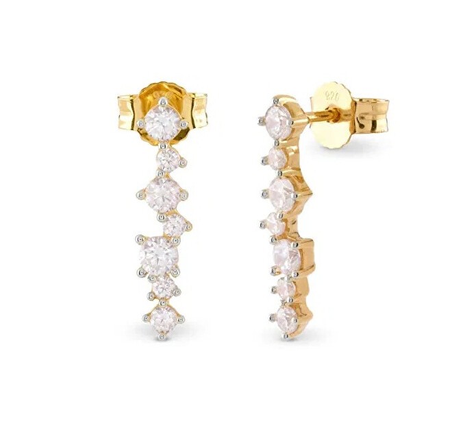 Guess Orecchini pendenti placcati in oro Jardin JSBE04490JWYGT/U donna