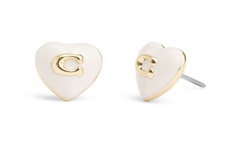 Coach Affascinanti orecchini a forma di cuore in ottone 37479226GLD100 donna