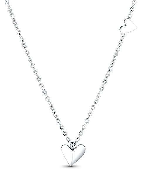 Vuch Collana da donna in acciaio con cuori Migalla Silver donna