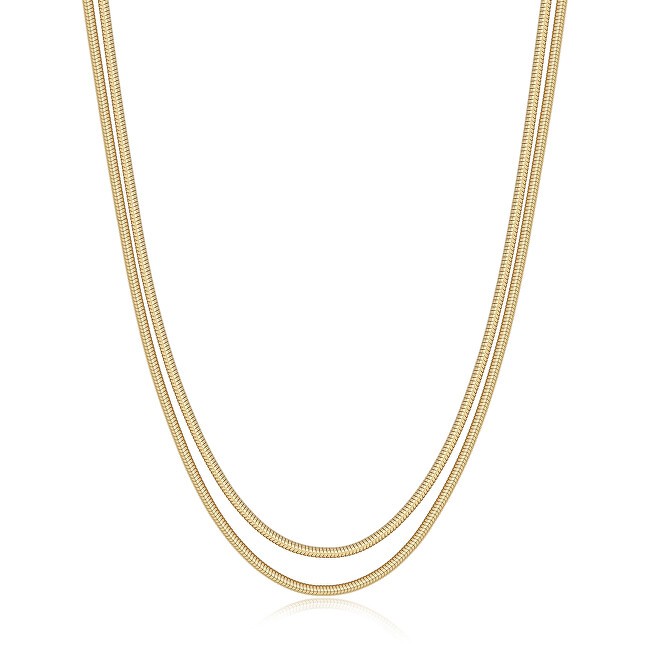 S'Agapõ Collana doppia placcata in oro Hadek Chunky SHK111 donna