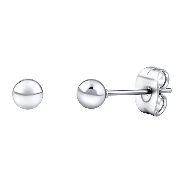Silvego Orecchini in acciaio chirurgico - sfere da 4 mm per donne e bambini KMM68742 donna