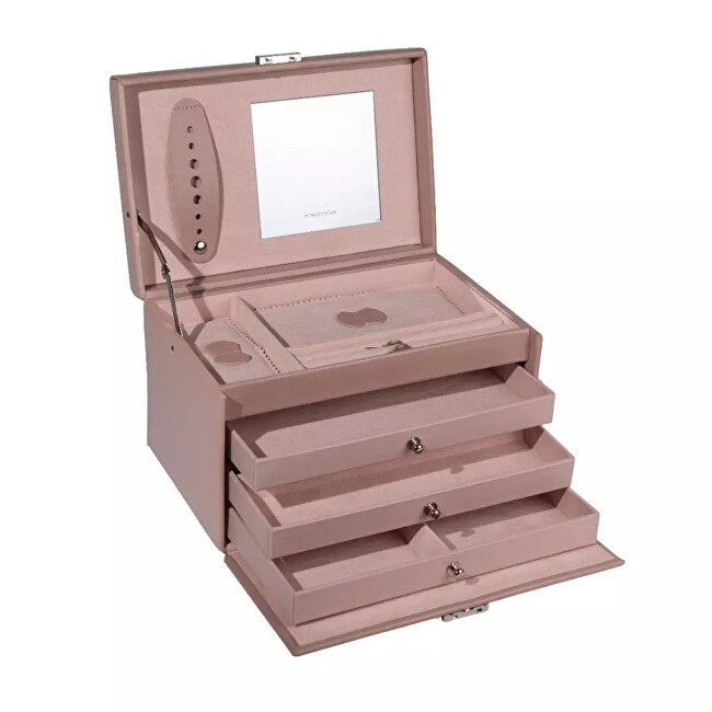 Friedrich Lederwaren Elegante portagioie rosa Classico Rosé 23238-90 donna