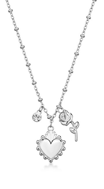 Brosway Bellissima collana in acciaio con cuore e rosa Chakra BHKN181 donna
