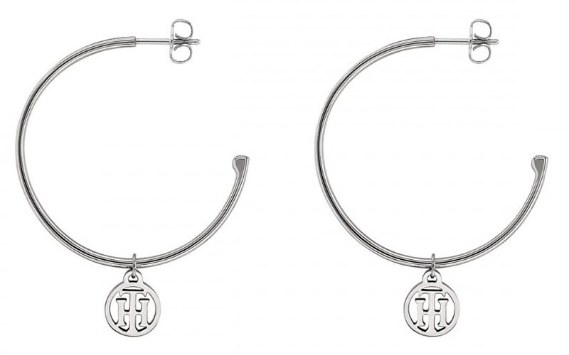 Tommy Hilfiger Anelli moderni in acciaio con pendente 2 in 1 2780023 donna
