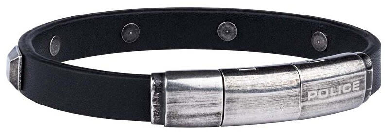Police Bracciale da uomo moderno in pelle 26344BLSB/02 uomo