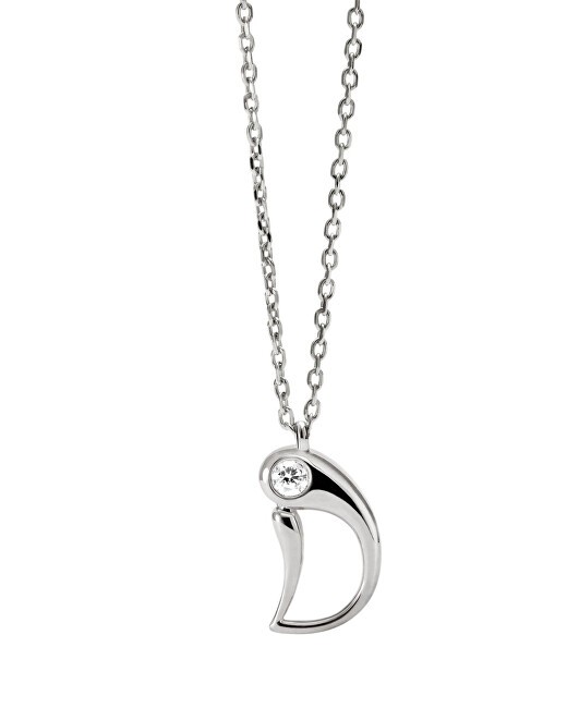 PDPAOLA Collana in argento con iniziale "D" CO02-B77-U catena, ciondolo donna