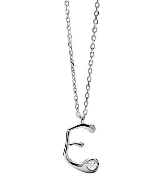 PDPAOLA Collana in argento con iniziale "E" CO02-B78-U catena, ciondolo donna