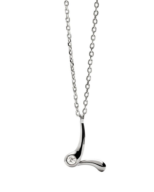 PDPAOLA Collana in argento con iniziale "L" CO02-B85-U catena, ciondolo donna
