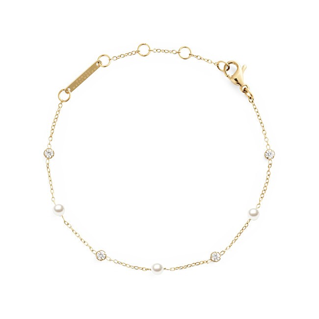 Daniel Wellington Bracciale placcato oro con perle Swarovski Perla DW00401952 donna