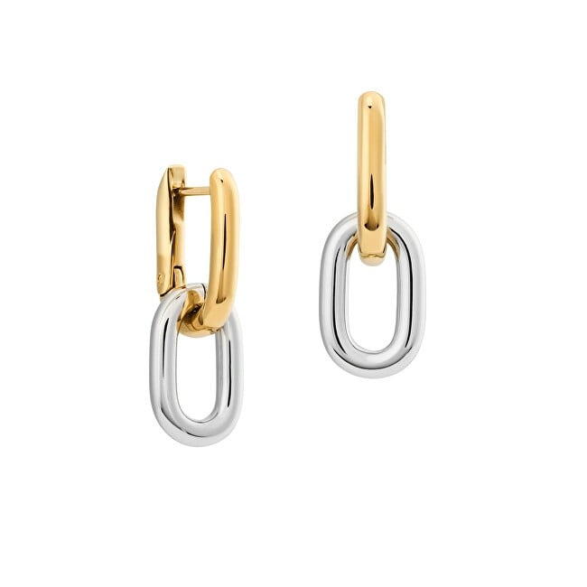Daniel Wellington Orecchini pendenti bicolore 2 in 1 Contrast Link DW00401979 donna